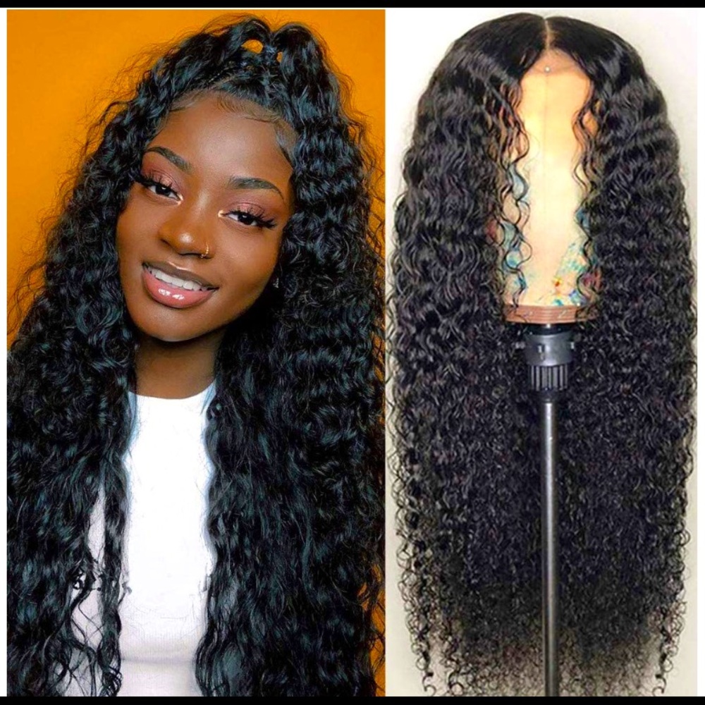 16in Curly 4x4 Human Hair Lacefront Wig